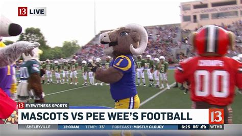 mascots vs pee wee football